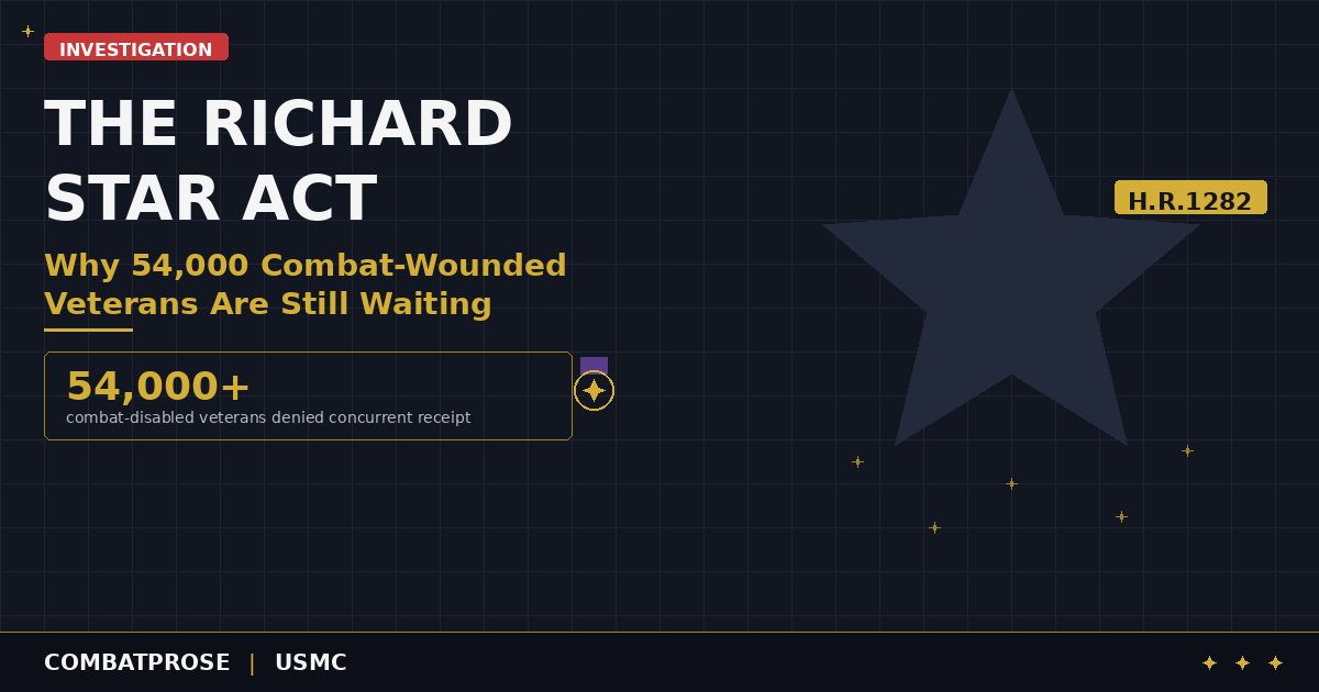 The Richard Star Act: Why 54,000 Combat-Wounded Veterans Are Still Waiting