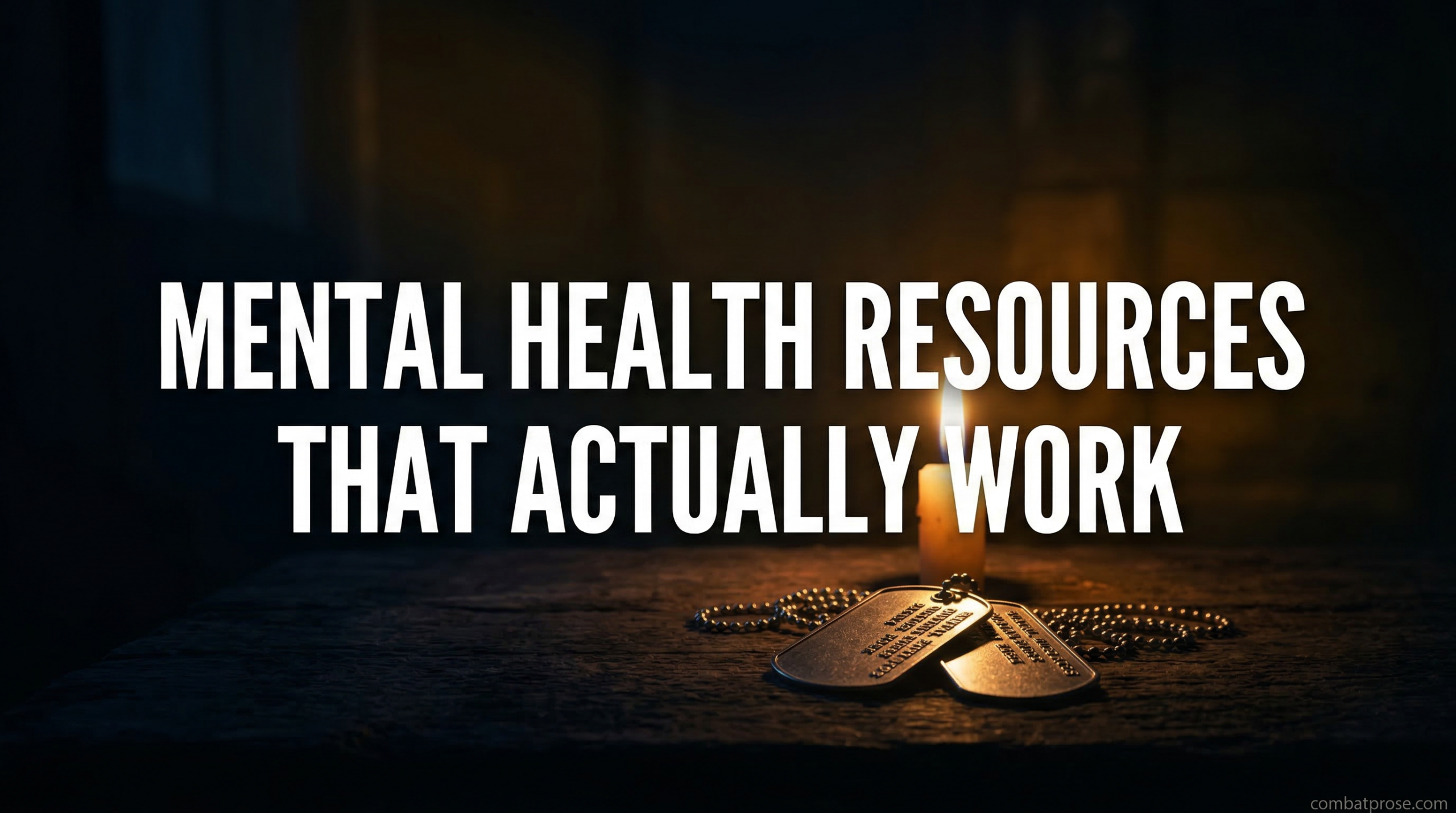 Mental Health Resources That Actually Work (From a Vet Who’s Used Them)